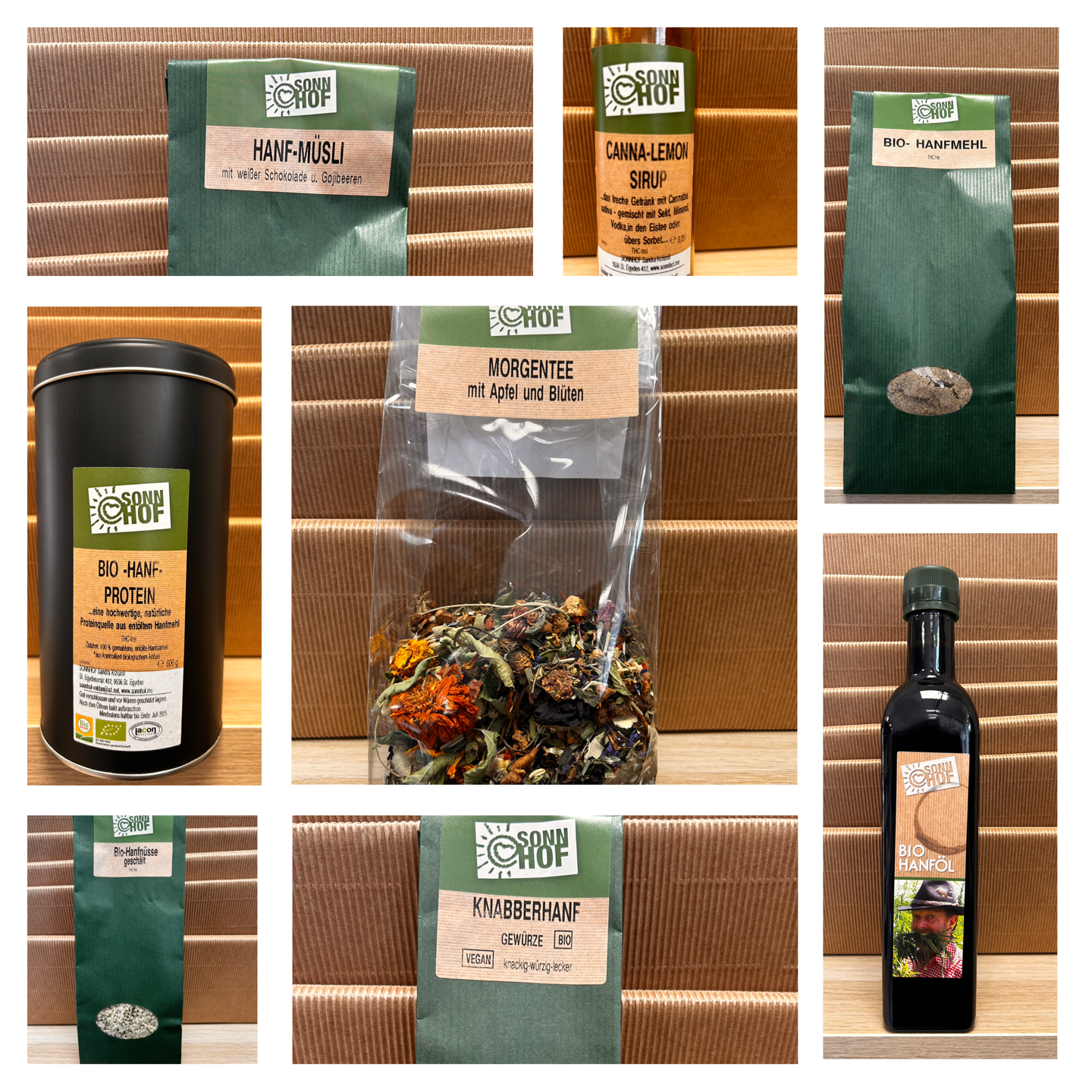 Sonnhof-Basismüsli mit Hanfnüssen ohne THC 480g