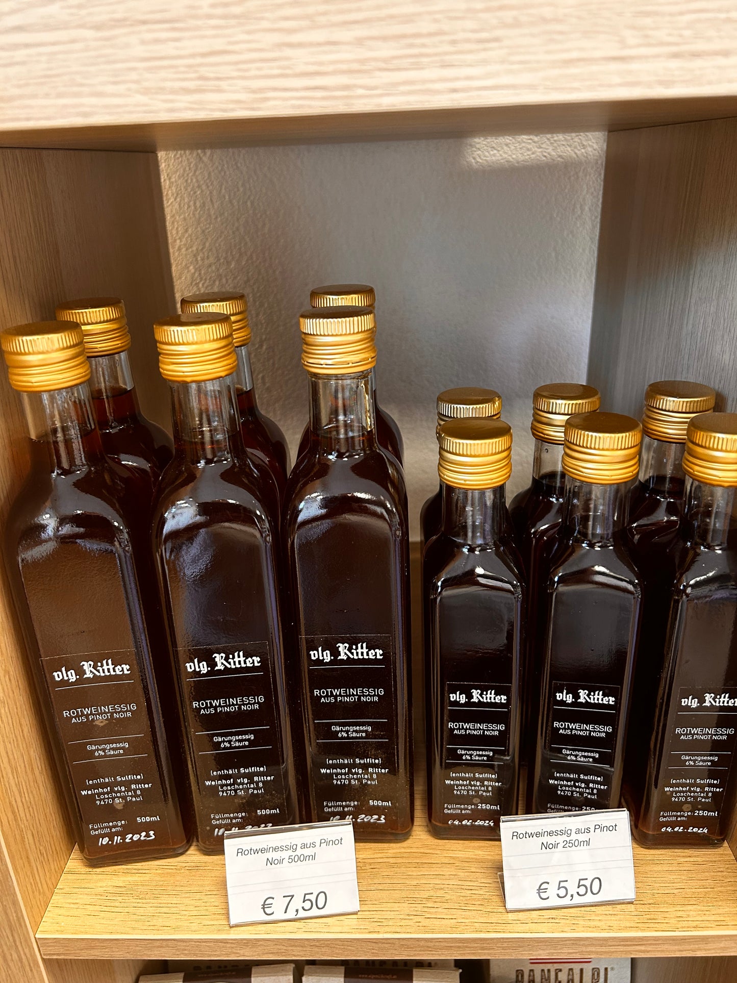 Rotweinessig aus Pinot Noir 500ml