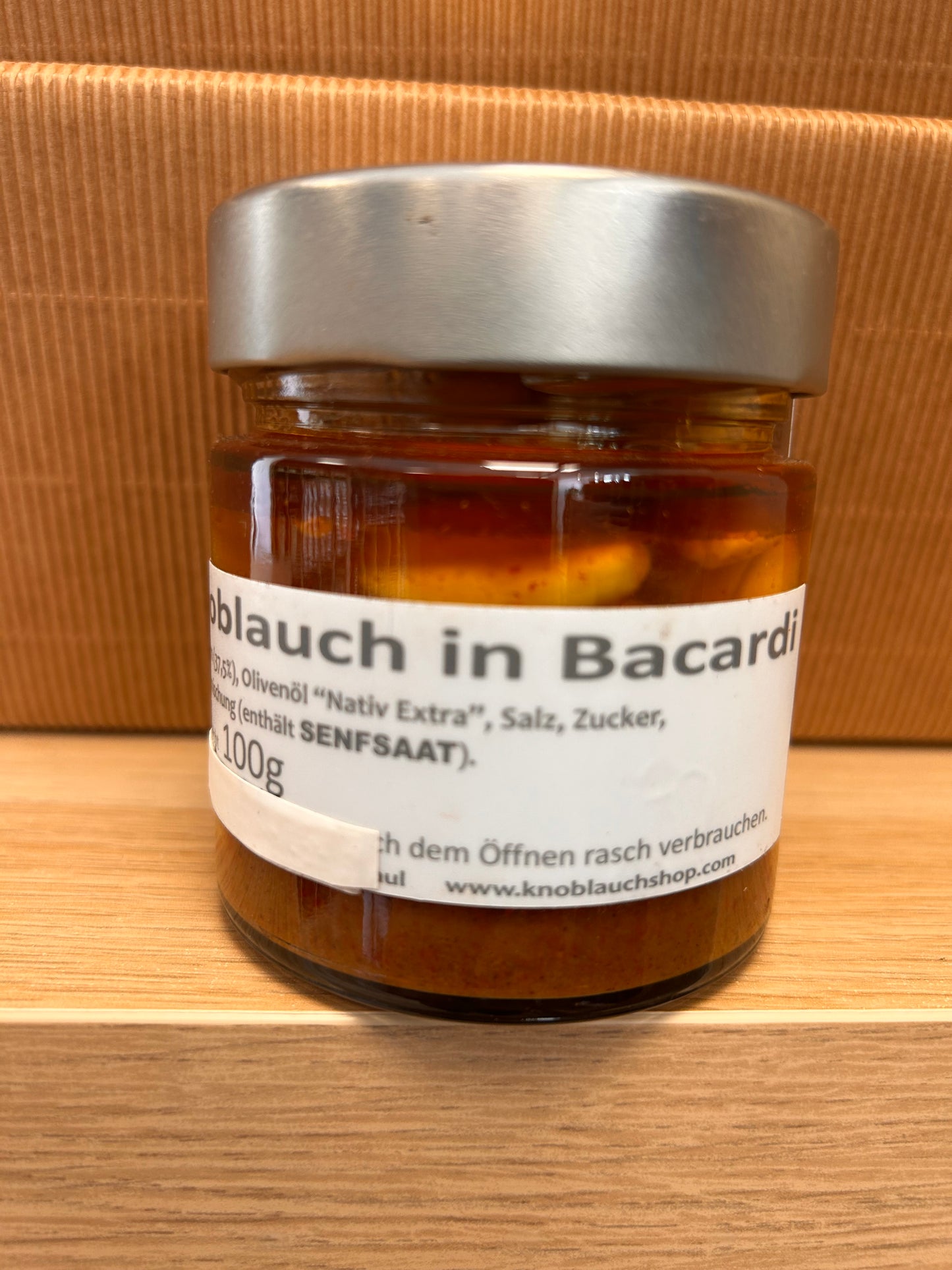 Knoblauch in Bacardi 220g