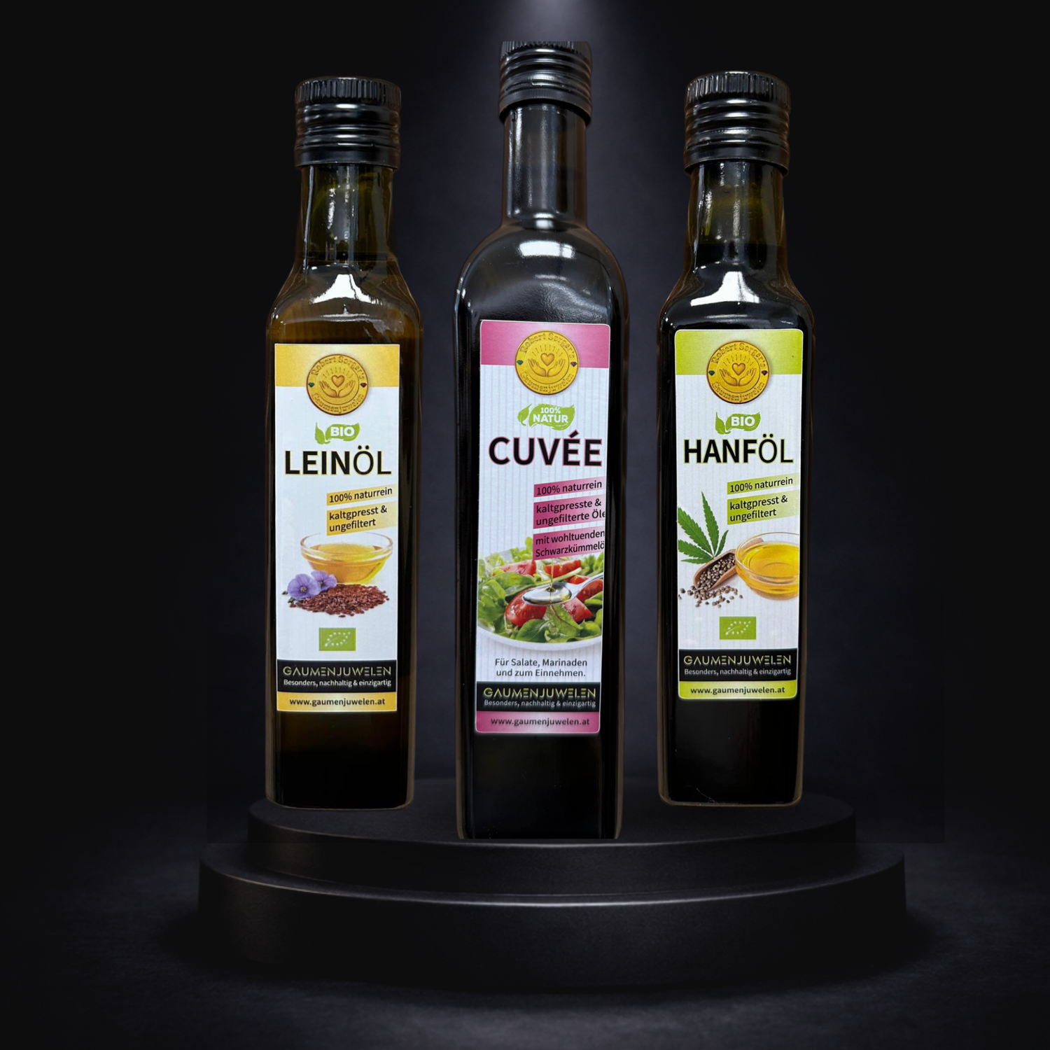 Bio-Omega-Öle – kaltgepresste Premium-Öle in Bio-Qualität