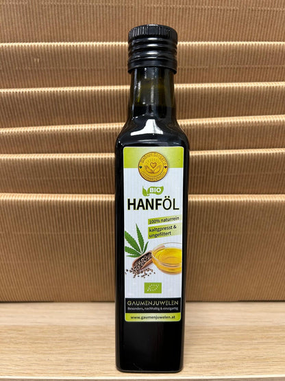 Bio-Hanföl 500ml kaltgepresst und ungefiltert, ohne THC