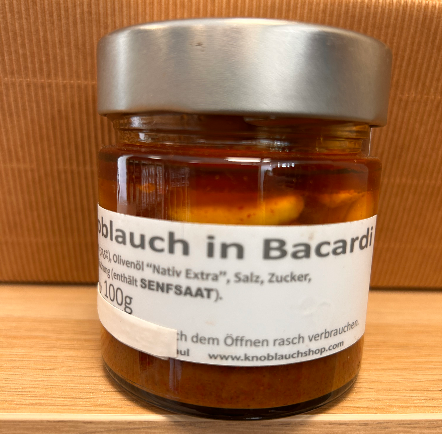 Knoblauch in Bacardi 220g