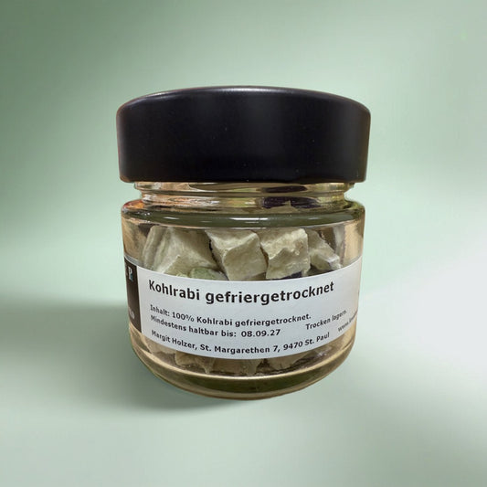 Kohlrabi gefriergetrocknet