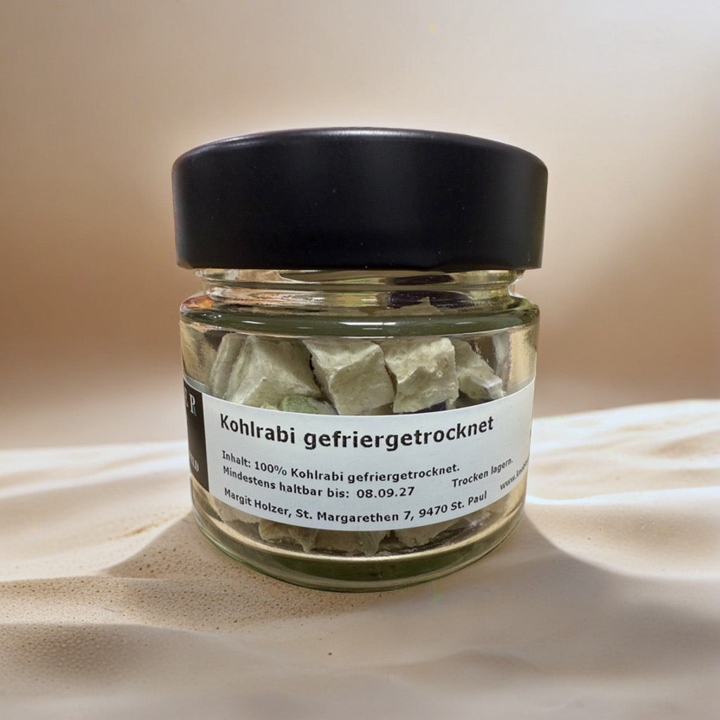 Kohlrabi gefriergetrocknet