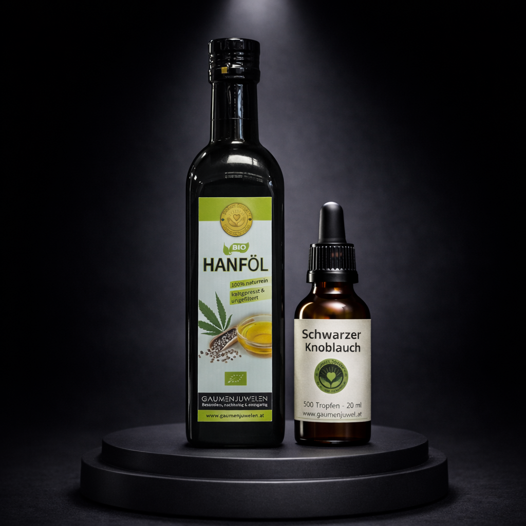 Black Velvet – Hanföl Komposition mit schwarzer Knoblauch Essenz