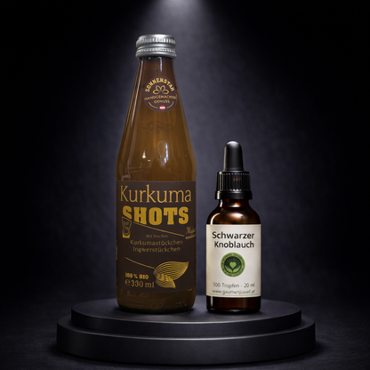 Black Velvet – Kurkuma Komposition mit schwarzer Knoblauch Essenz