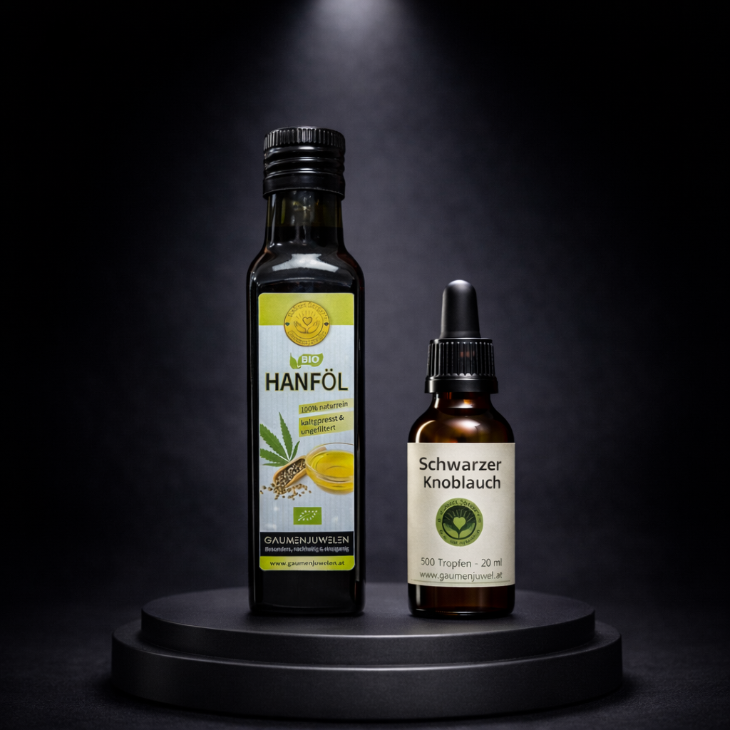 Black Velvet – Hanföl Komposition mit schwarzer Knoblauch Essenz
