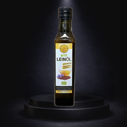 Bio-Leinöl 500 ml – kaltgepresst & ungefiltert (Omega-3-Quelle) | Gaumenjuwelen