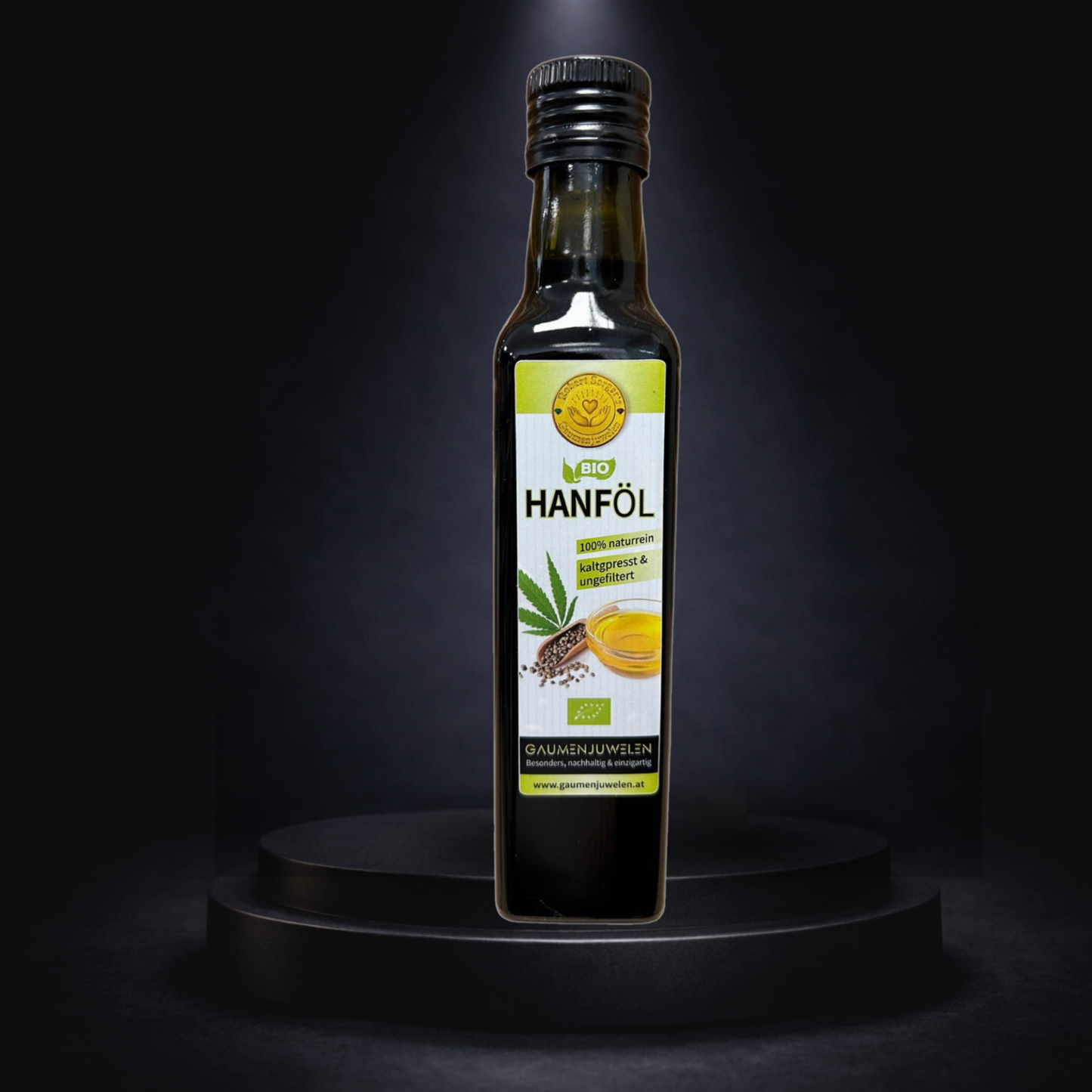 Black Velvet – 30-Tage-Balance-Ritual  Bio-Hanföl 500 ml & Schwarze Knoblauch Essenz 20 ml