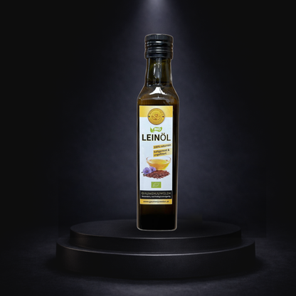Bio-Leinöl 250 ml – kaltgepresst & ungefiltert (Omega-3-Quelle) | Gaumenjuwelen