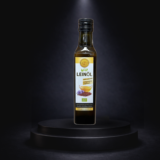 Bio-Leinöl 250 ml – kaltgepresst & ungefiltert (Omega-3-Quelle) | Gaumenjuwelen