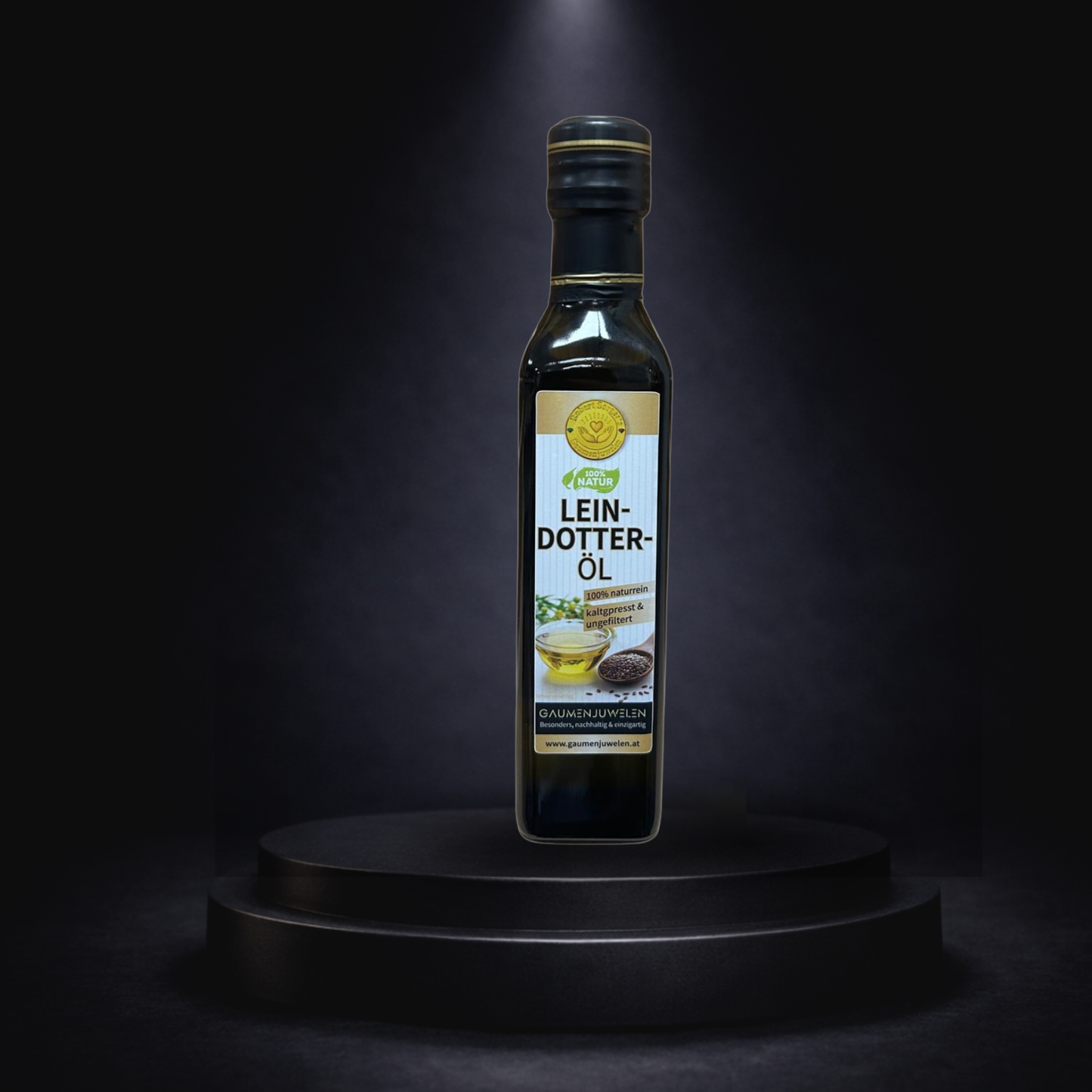 Bio-Leindotteröl 500 ml – kaltgepresst & ungefiltert (Omega-3-Quelle) | Gaumenjuwelen