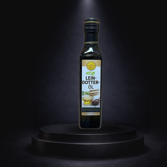Bio-Leindotteröl 250 ml – kaltgepresst & ungefiltert (Omega-3-Quelle) | Gaumenjuwelen