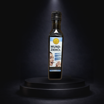 Bio-Mundziehöl 250 ml – Ölziehen für natürliche Mundpflege mit Hanföl & Kräutern | Gaumenjuwelen