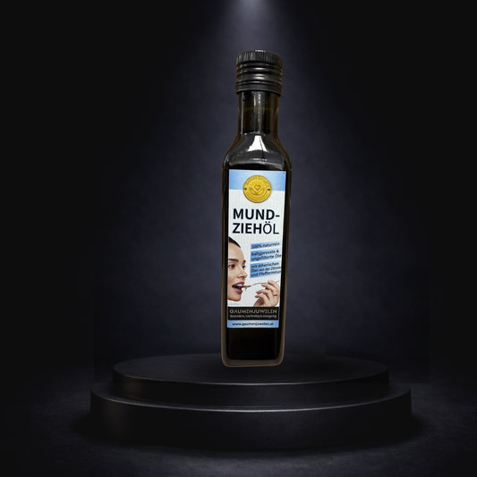 Bio-Mundziehöl 250 ml – Ölziehen für natürliche Mundpflege mit Hanföl & Kräutern | Gaumenjuwelen