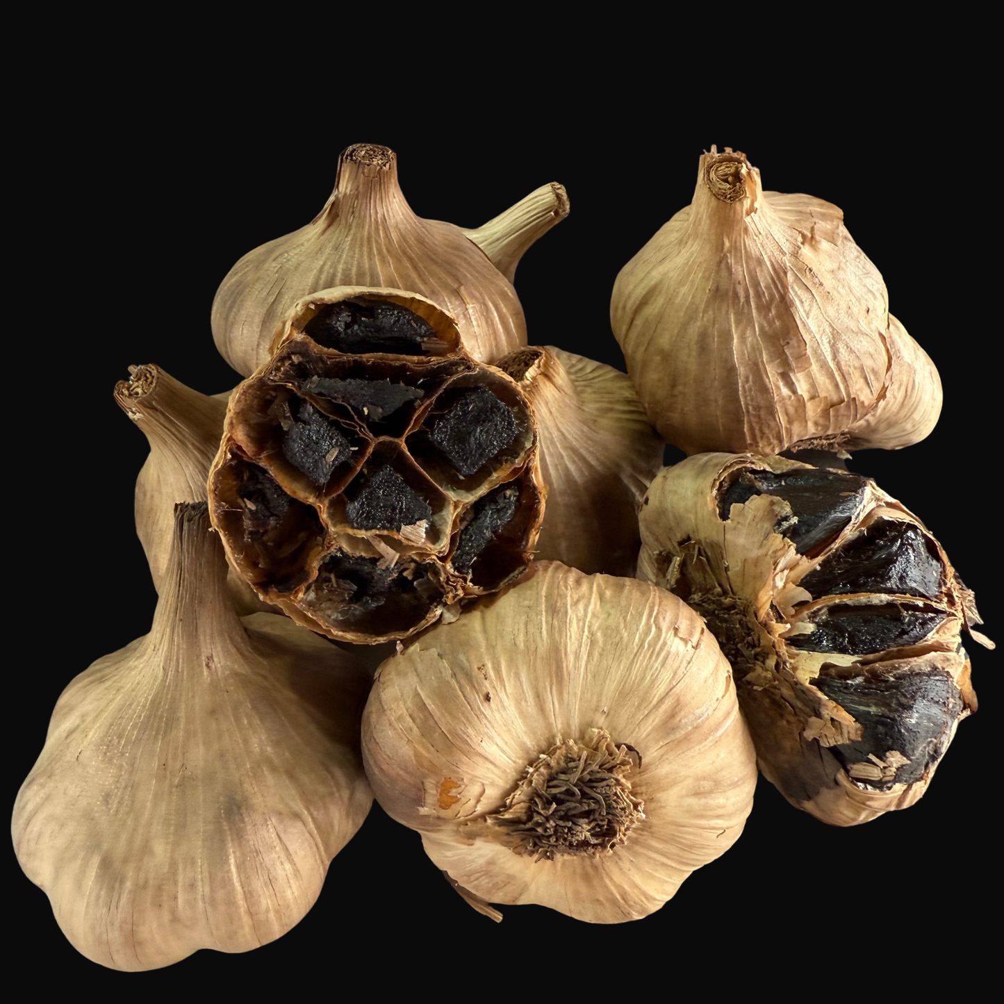 Black Garlic Knollen – Gummibärli-Konsistenz
