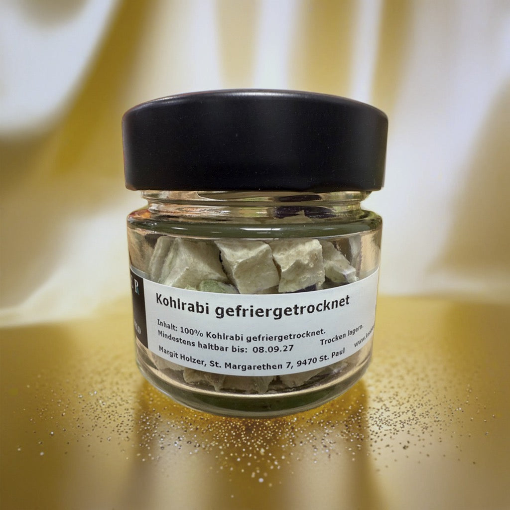 Kohlrabi gefriergetrocknet