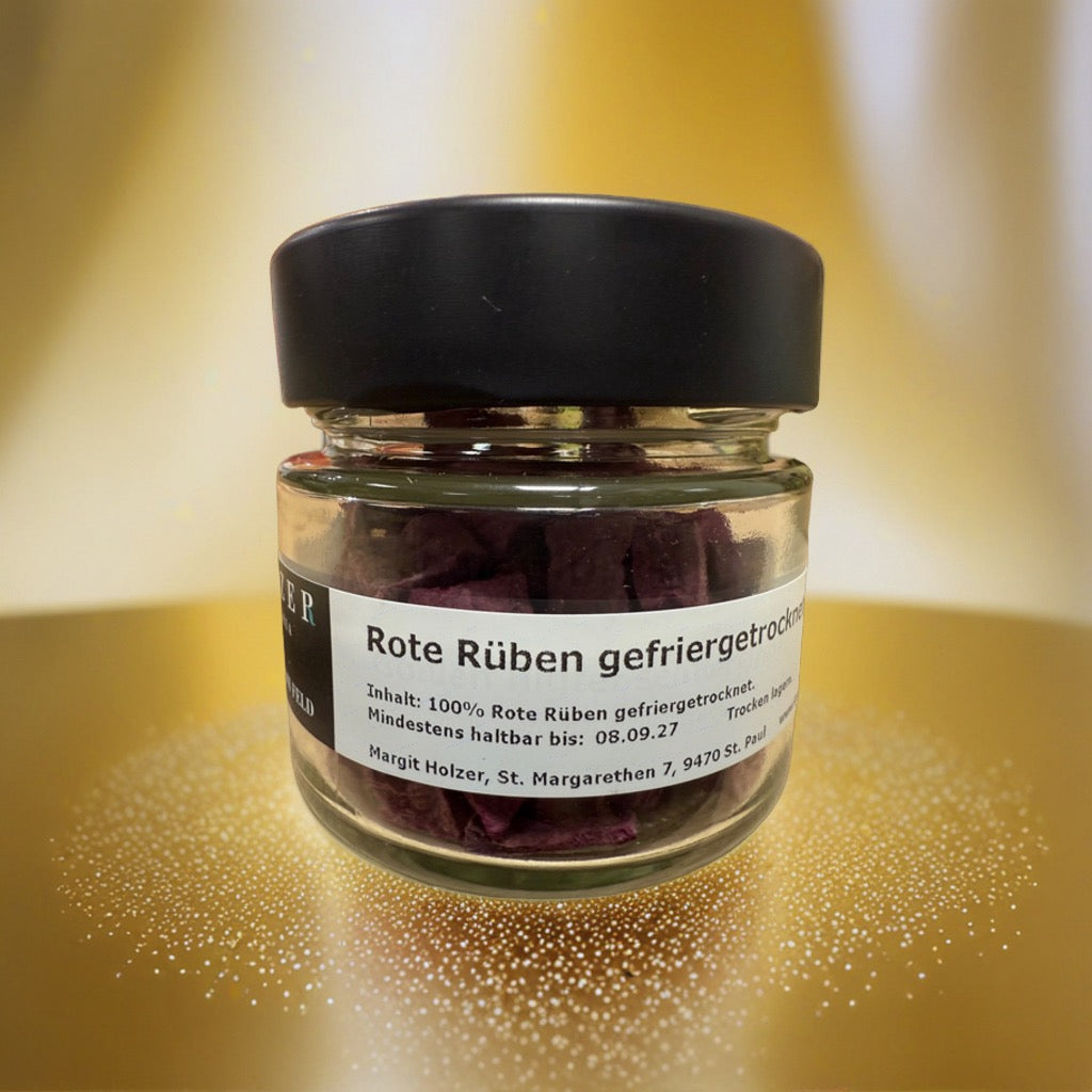 Rote Rüben gefriergetrocknet