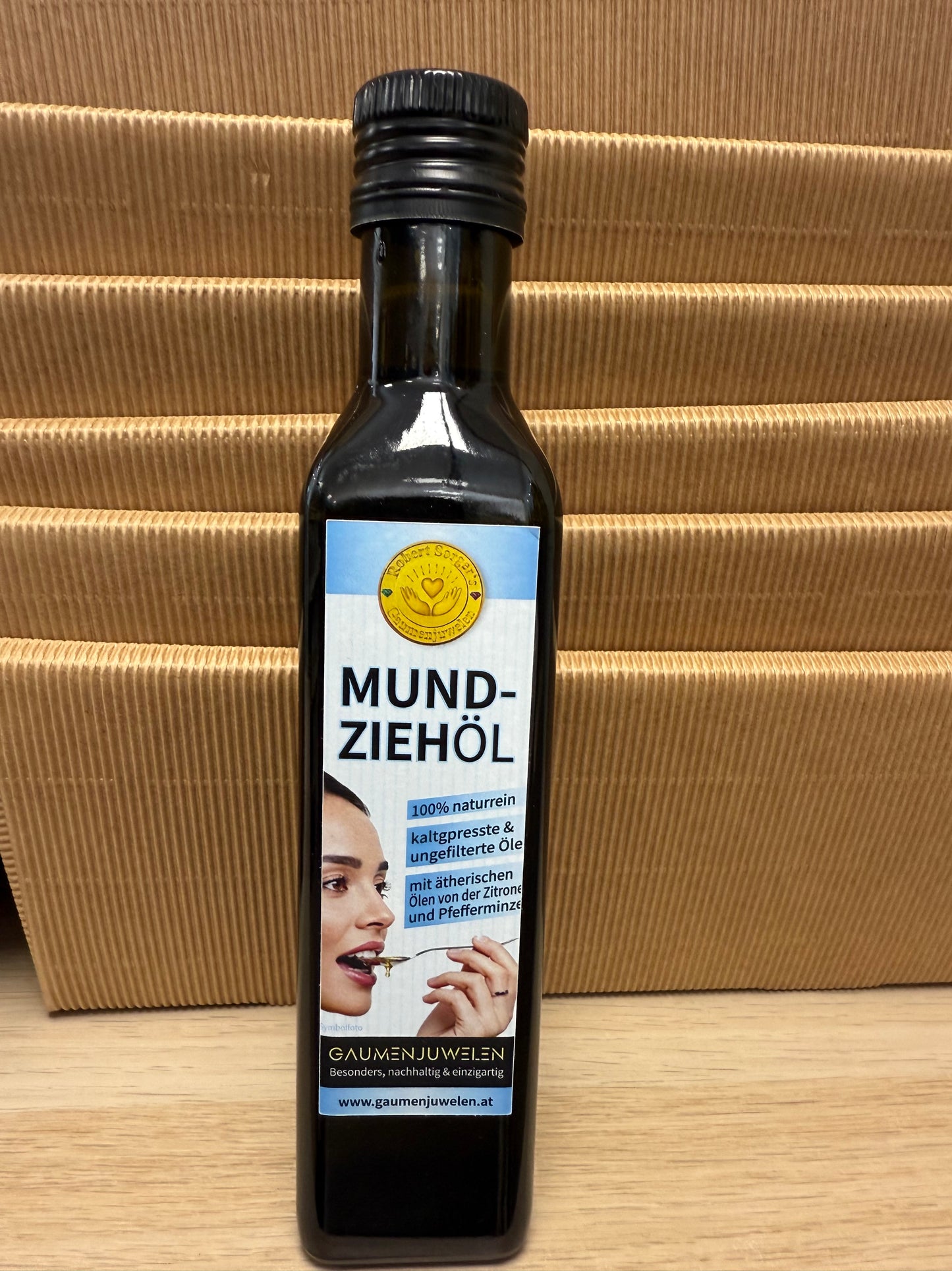 Mund- Ziehöl 250ml kaltgepresst und ungefiltert
