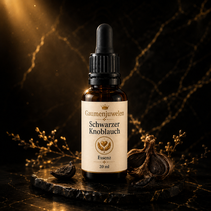 Schwarzer Knoblauch Essenz – konzentrierte Reife 20 ml – Fermentierter Black Garlic aus Kärnten