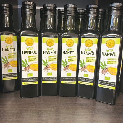 Bio-Hanföl 500ml kaltgepresst und ungefiltert, ohne THC
